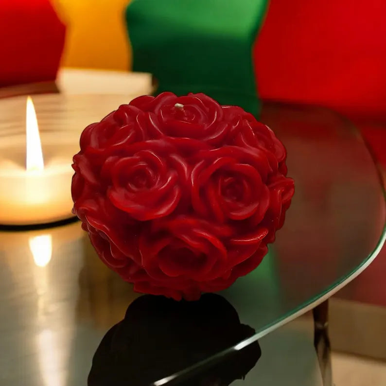 Rose Ball Candle