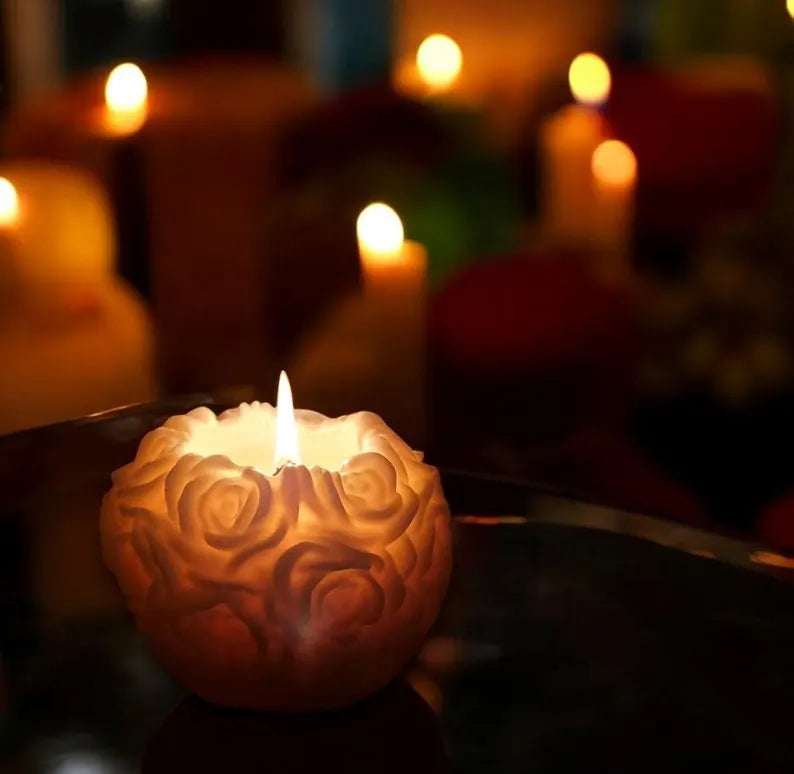 Rose Ball Candle