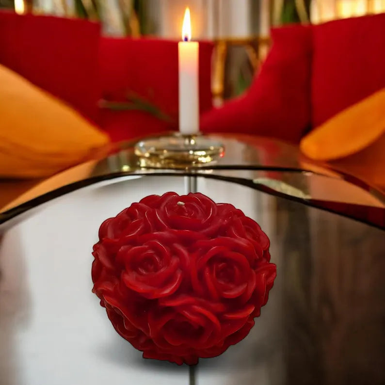 Rose Ball Candle