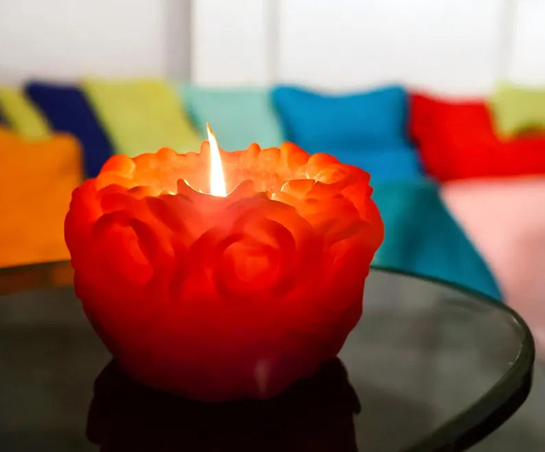 Rose Ball Candle