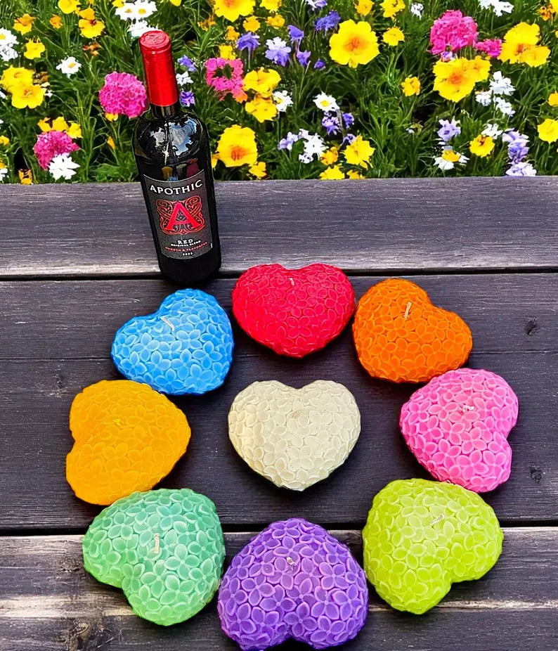 Large Heart Shaped candles