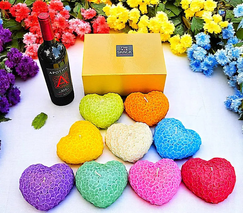 Large Heart Shaped candles
