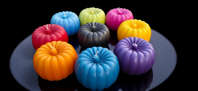 Halloween Pumpkin Candle Couture