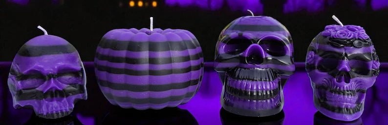 The Wednesday Addams inspired Halloween Skulls and Pumpkins