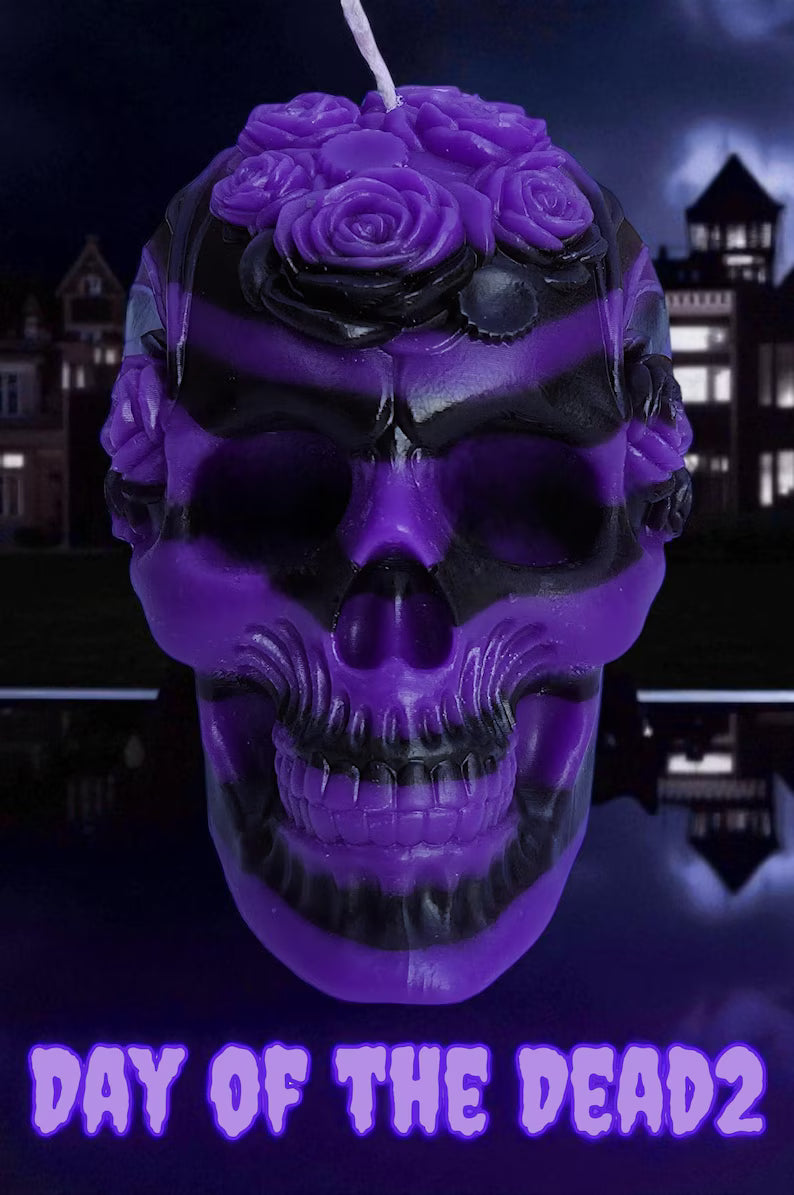 The Wednesday Addams inspired Halloween Skulls and Pumpkins
