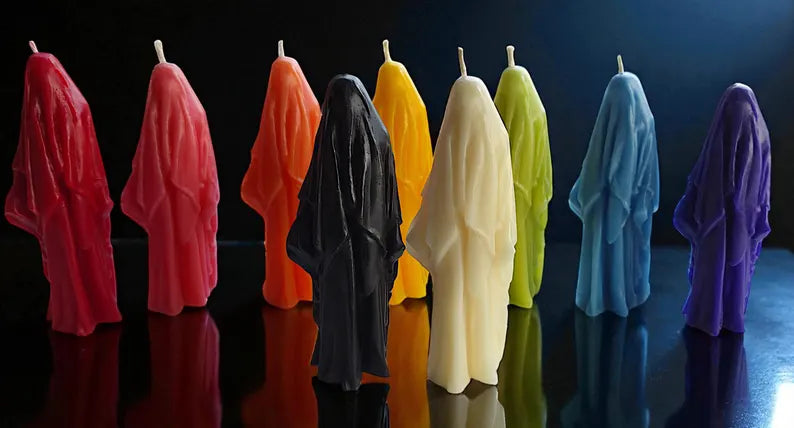Two Spirited Little Ghost Candles