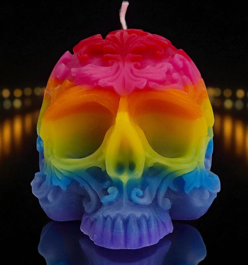 Pride and Halloween 4 styles Rainbow Skulls