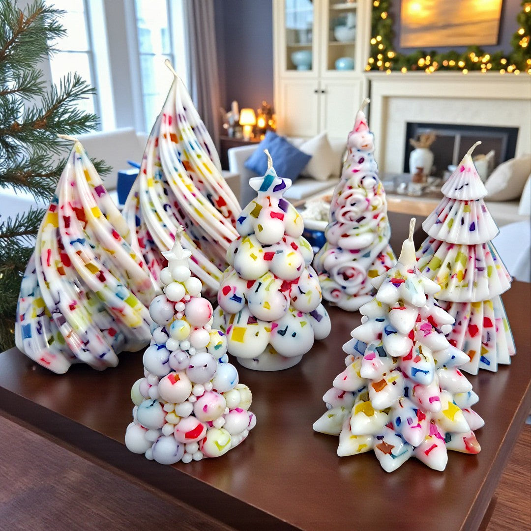Christmas Candy Tree Candle