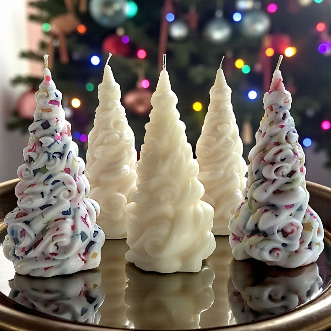 Christmas Candy Tree Candle