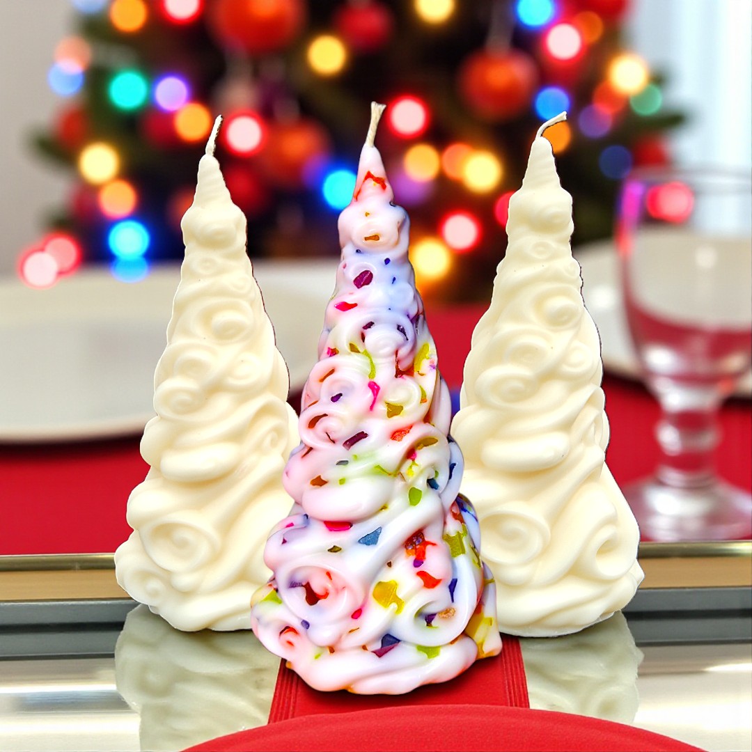 Christmas Candy Tree Candle