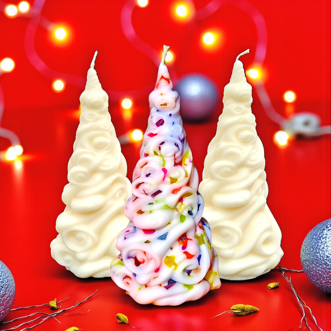 Christmas Candy Tree Candle