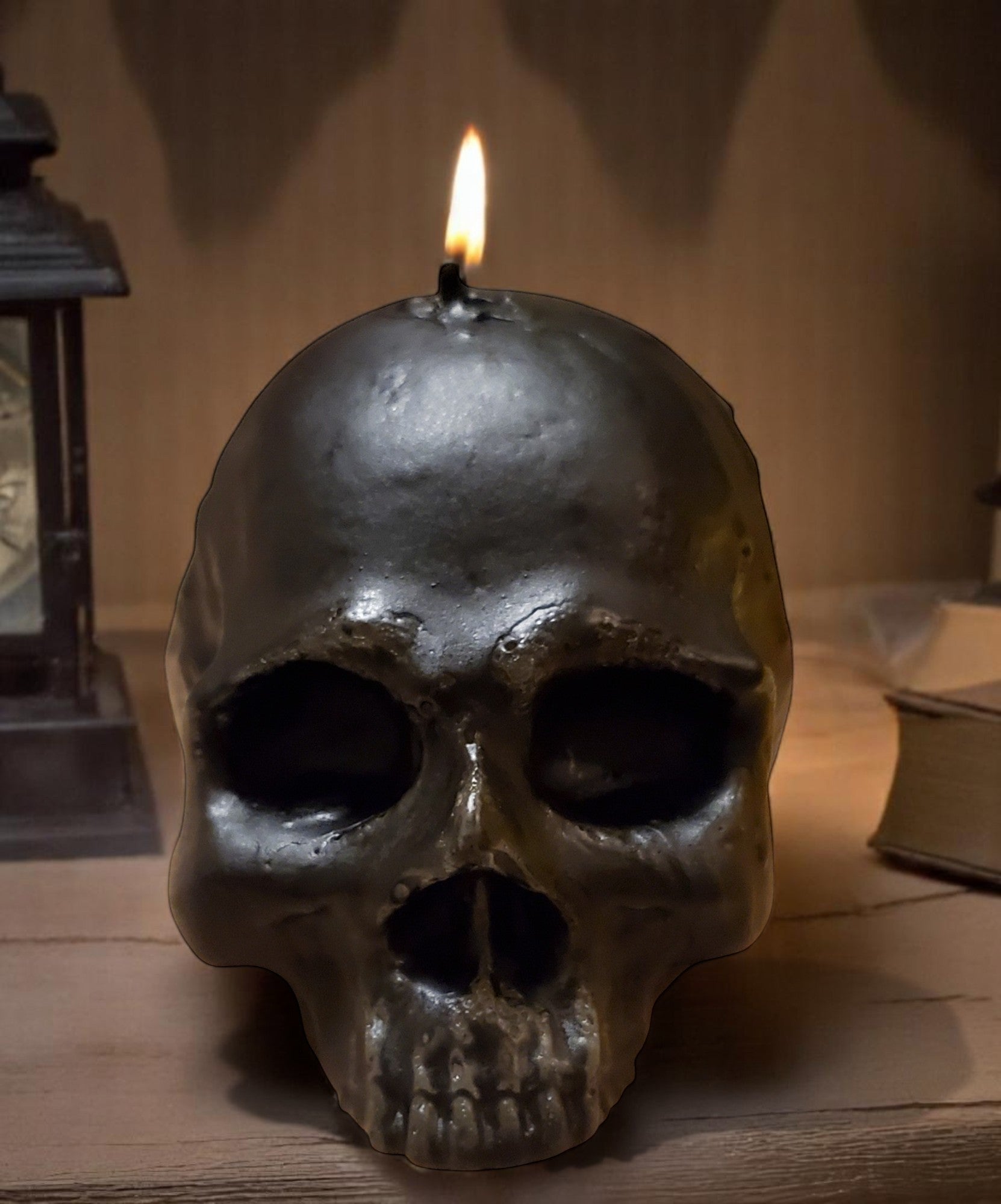 Elegant Jet Black Candles: The Love Shack Candles. Delicious Deep Darkness Halloween 2025