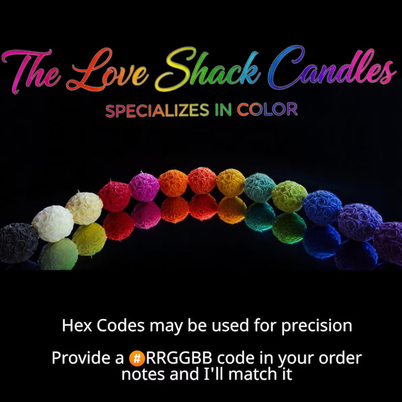 Stunning 3D Flower Sphere Candle