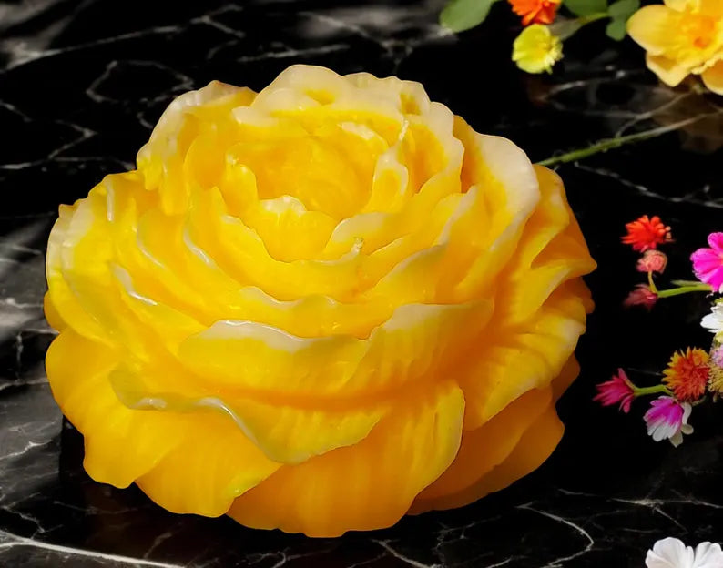 Peony Flower Extra Large Candle