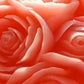 Exclusive Design Rose Ball Peach Candle
