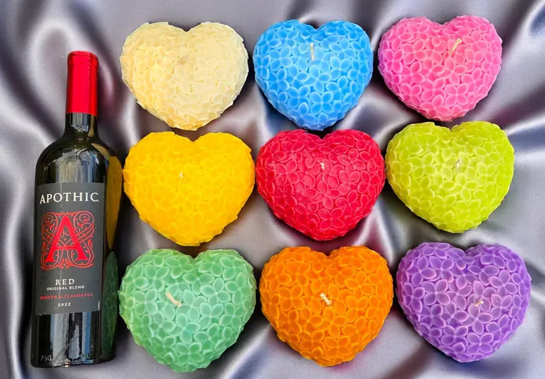 Large Heart Shaped candles
