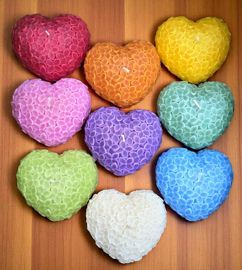 Large Heart Shaped candles