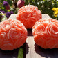 Exclusive Design Rose Ball Peach Candle