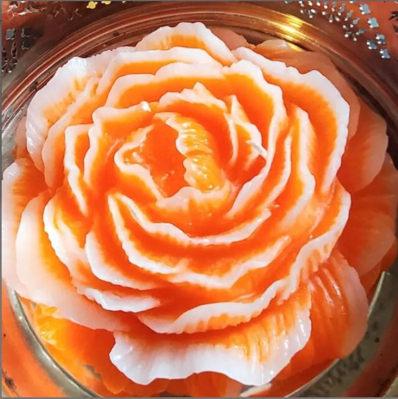 Customizable Peony Flower Extra Large Candle