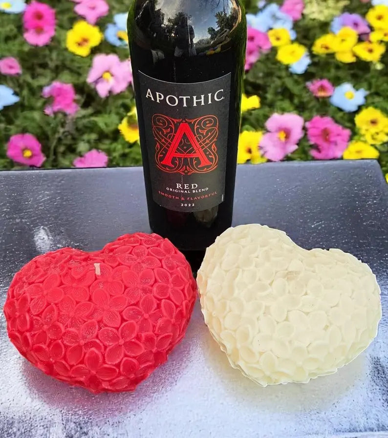 Large Heart Shaped candles