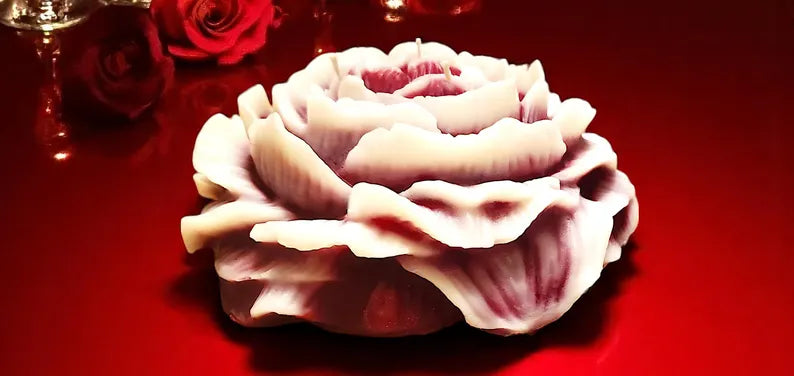 Peony Flower Extra Large Candle