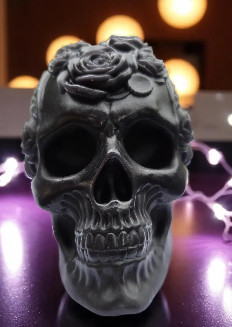 Day of the Dead2 Skull Candle