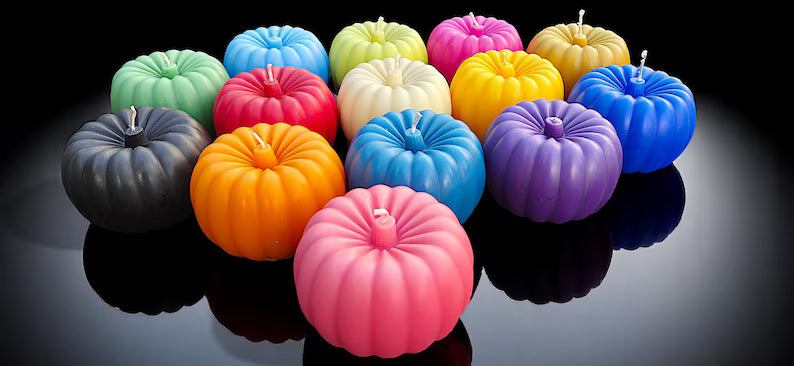 Halloween Pumpkin Candle Couture