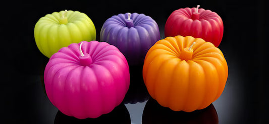 Halloween Pumpkin Candle Couture