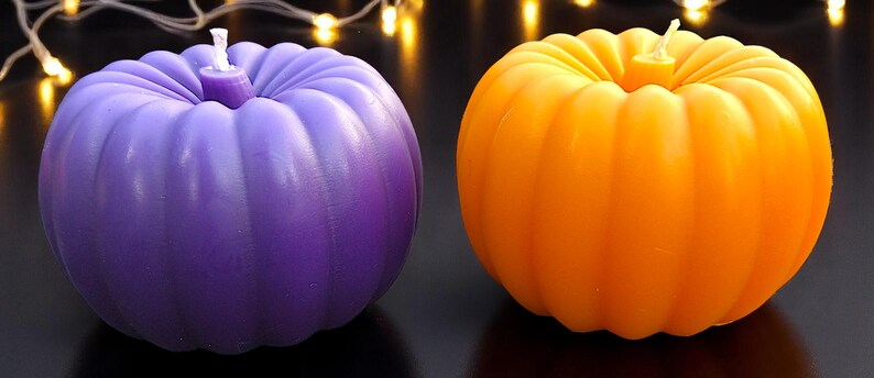 Halloween Pumpkin Candle Couture