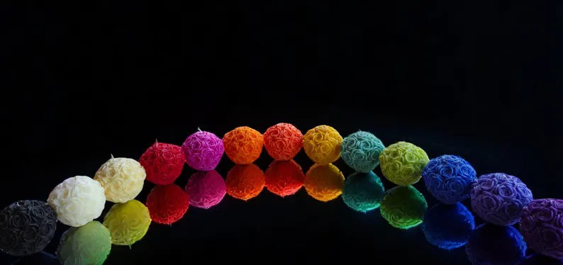 Glowing Rose Ball Candle