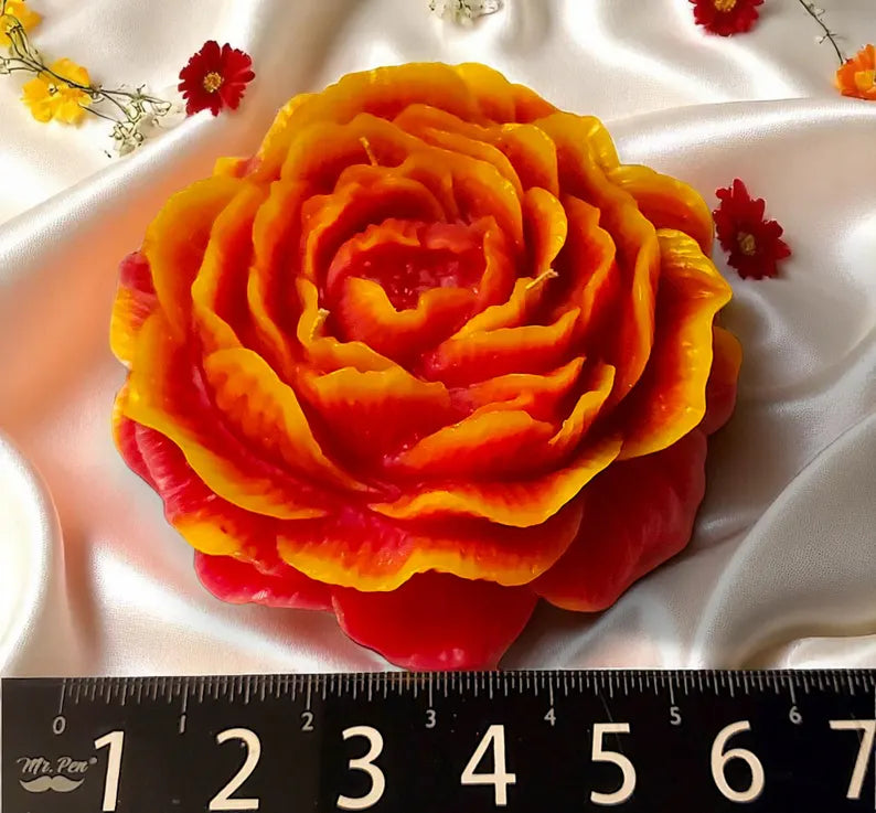 Customizable Peony Flower Extra Large Candle
