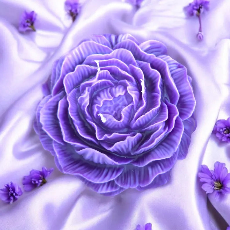 Customizable Peony Flower Extra Large Candle
