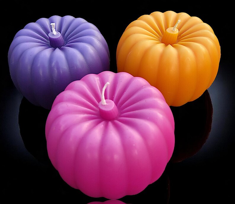 Halloween Pumpkin Candle Couture