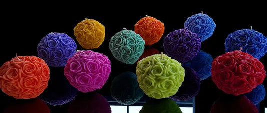 Glowing Rose Ball Candle