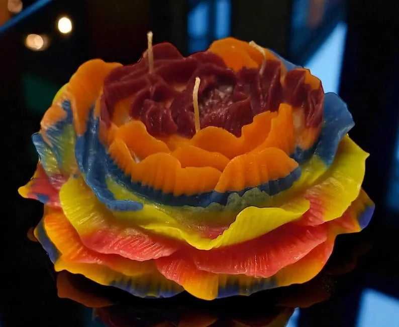 Peony Flower Extra Large Candle