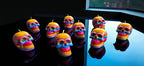 Multi Colored Skull Candle