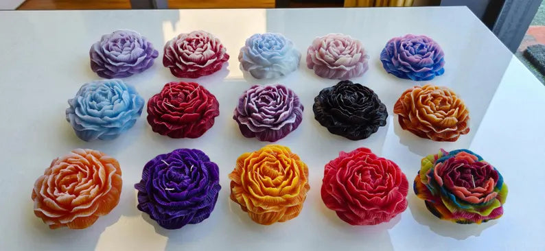 Peony Flower Extra Large Candle