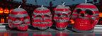 Skull and Pumpkin candles