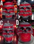 Skull and Pumpkin candles