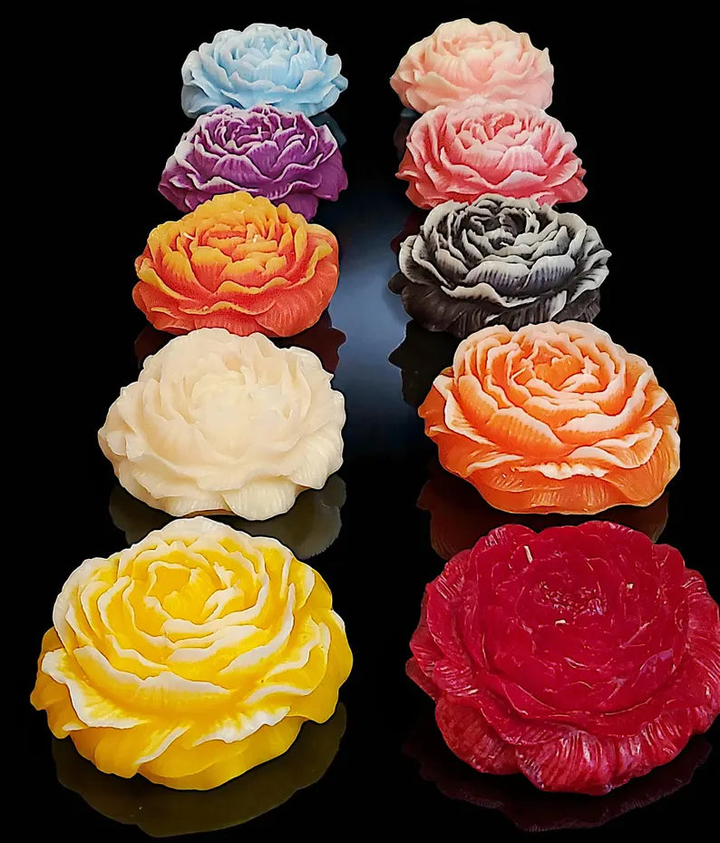 Peony Flower Extra Large Candle