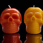 Halloween Neanderskull candle