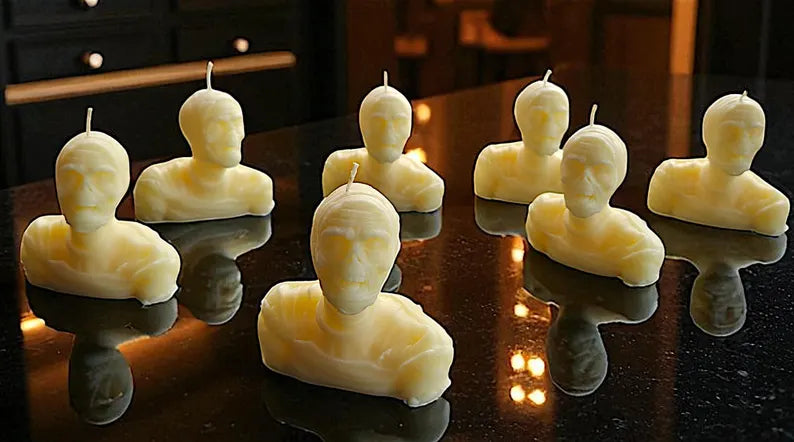 Halloween spooky Mummy candle