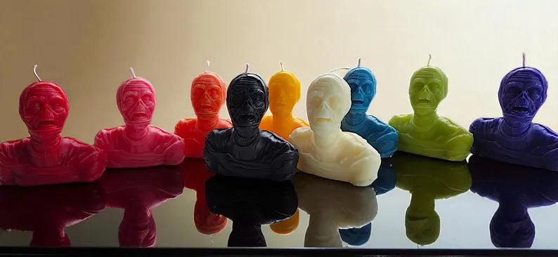 Halloween spooky Mummy candle