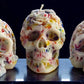 Hauntingly Beautiful Halloween Skull Candles