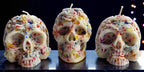 Hauntingly Beautiful Skull Candles