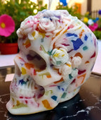 Hauntingly Beautiful Skull Candles