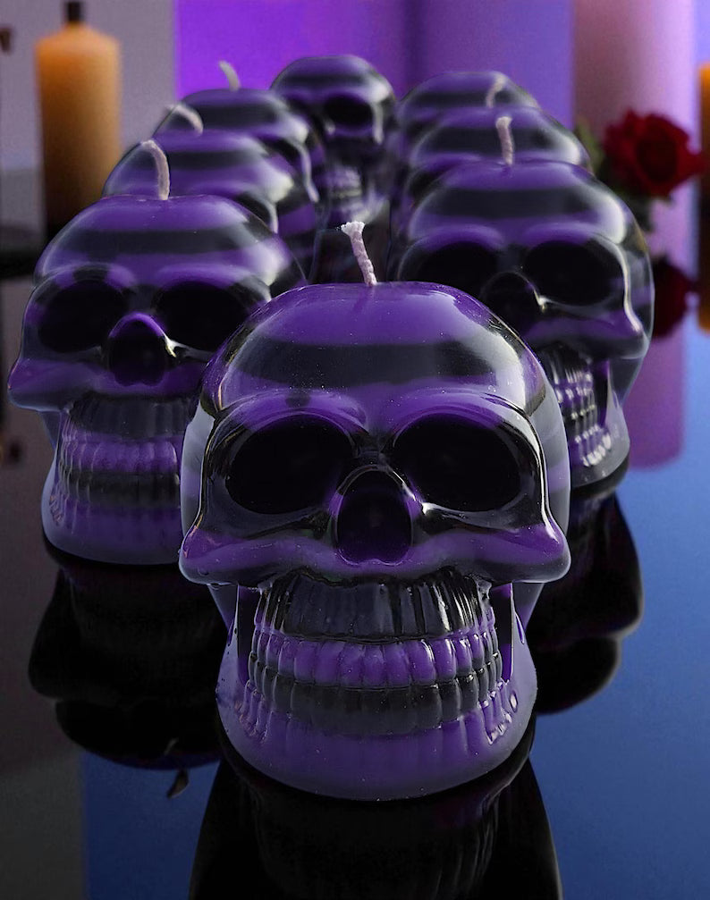 The Wednesday Addams inspired Halloween Skulls and Pumpkins