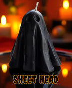 5 Little Adorable Ghost Candles