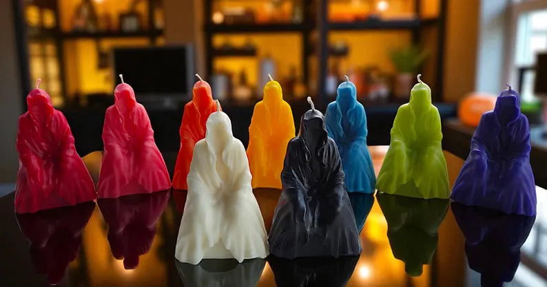 Two Spirited Little Ghost Candles