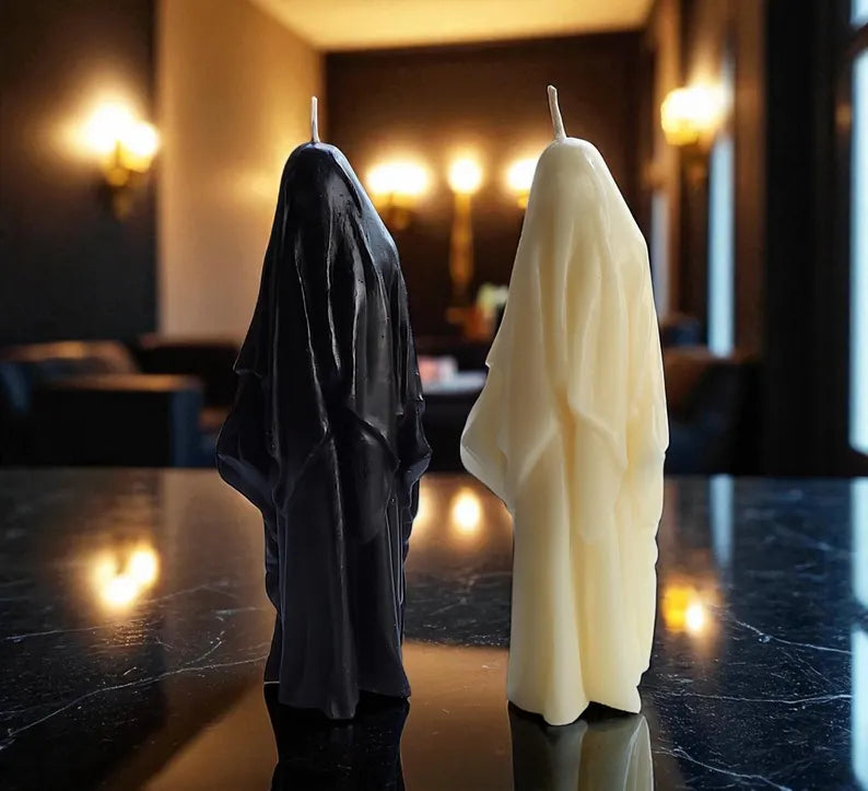 Two Spirited Little Ghost Candles